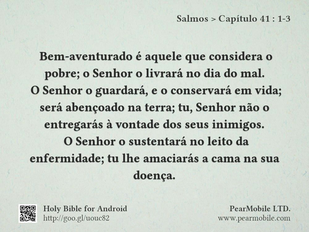 Salmos, Capítulo 41:1-3